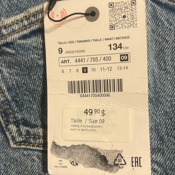 NWT girls size 9 overalls - Picture 3 of 4